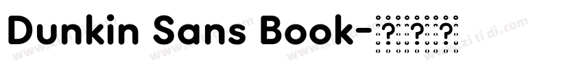 Dunkin Sans Book字体转换